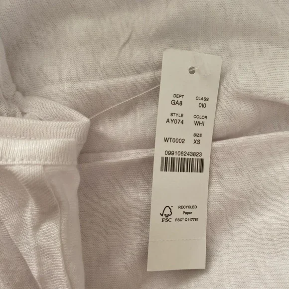 J Crew Relaxed Linen Scoopneck T-Shirt - Picture 5 of 5